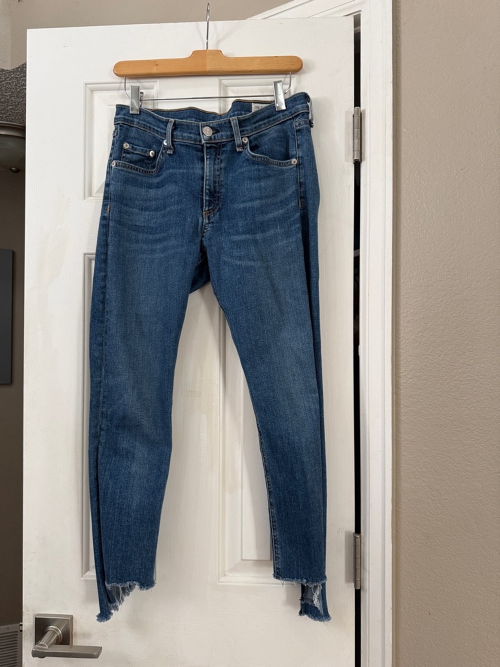 Women’s Blue High-Rise Slim Jeans